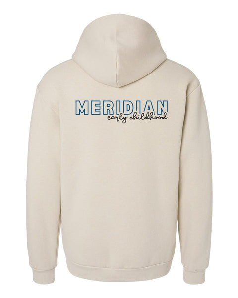 Meridian Early Childhood Fall 2025 Unisex ReFlex Fleece Full-Zip Hoodie Sweatshirt - bone