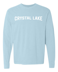 IN STOCK NOW! - Lake Life Crystal Lake Varsity Long Sleeve Tee - chambray